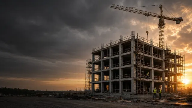 Kule vinçli şantiye çalışması - görsel 2